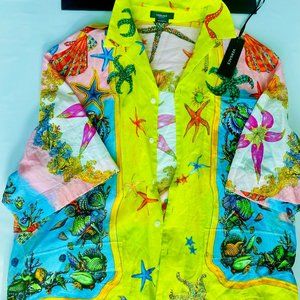 TRÉSOR DE LA MER PRINT COTTON SHIRT